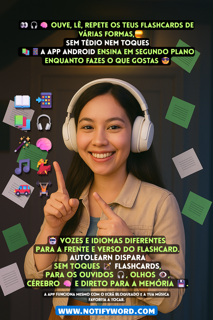 Os flashcards com voz se leem sozinhos de diferentes maneiras